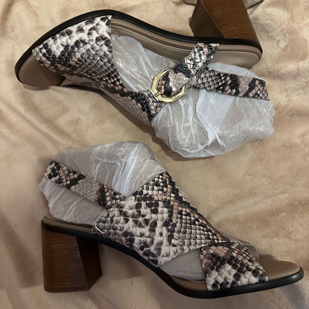 Cole Haan Python Print Leather Sandals - image 7